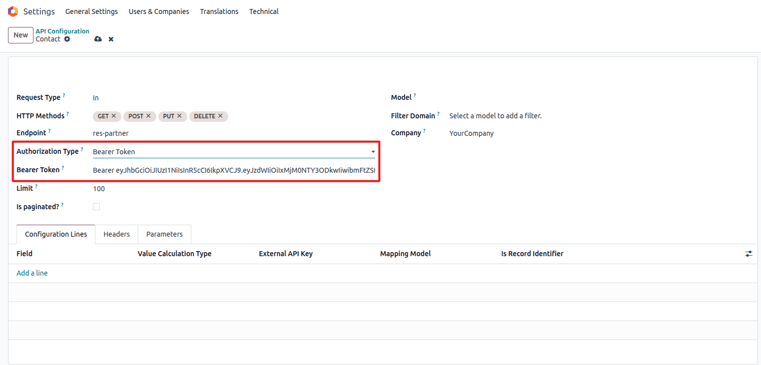 Bearer Token Authentication