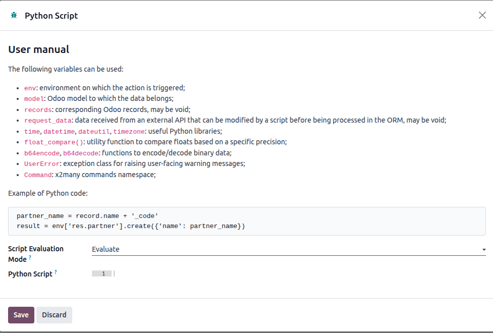 Python Script Manual